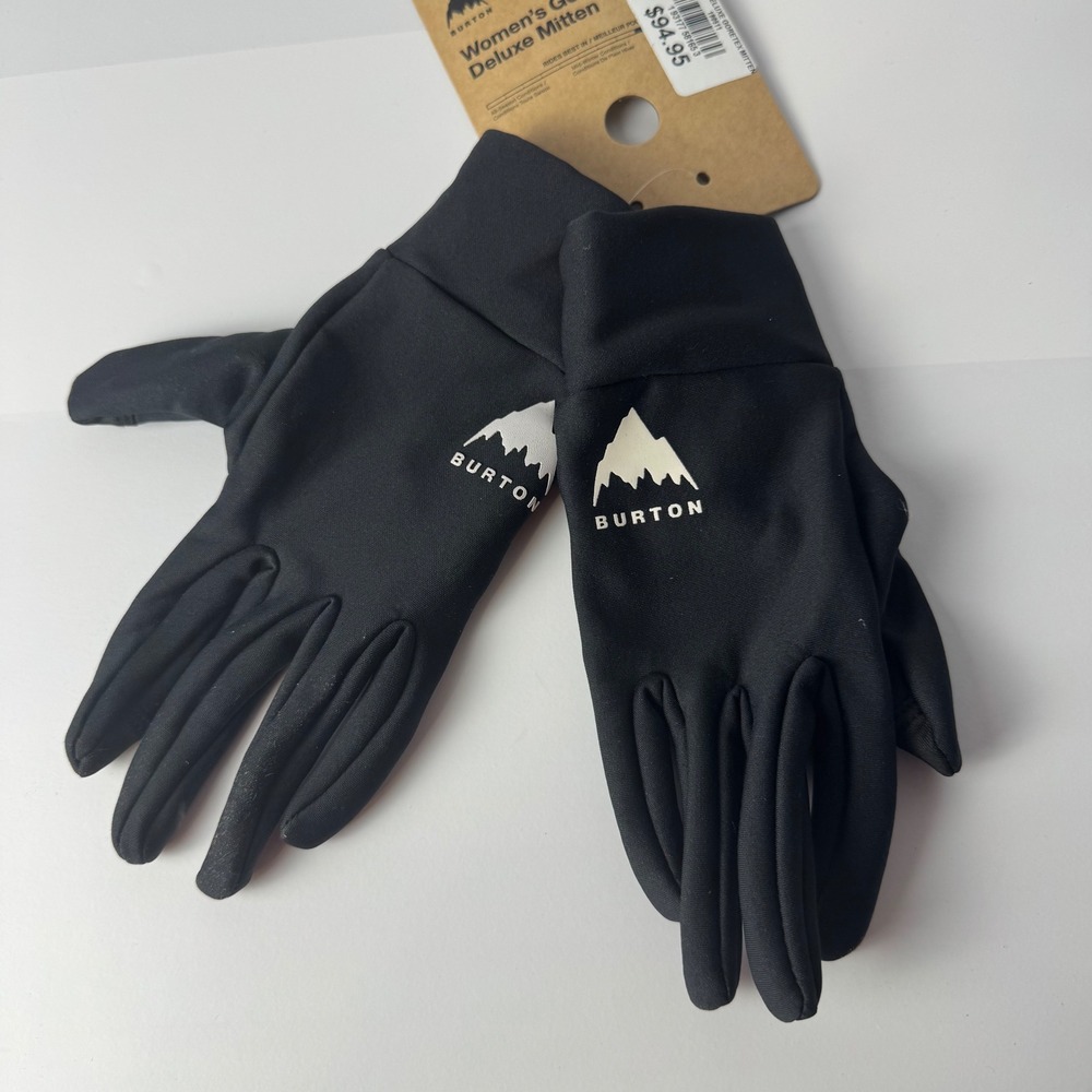 Burton Womens Gore-Tex Deluxe Mitten Liner Black Screen Grab Tech Gloves Small